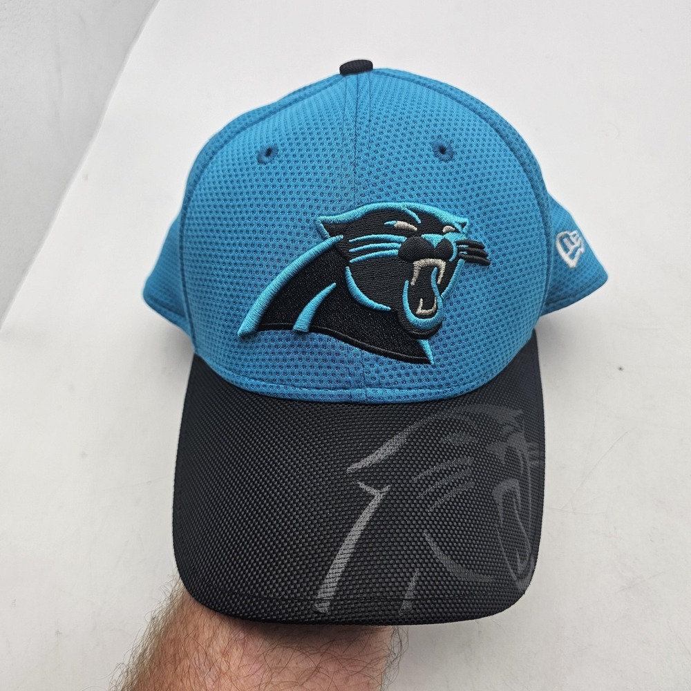 Carolina Panthers Hat Cap Fitted Mens Large Blue NFL Football New Era 39THIRTY